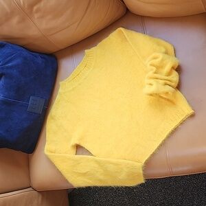 short angora sweater